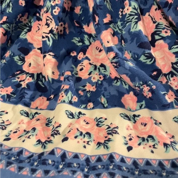 BCBGirls Navy Pink Floral Dress - Picture 2 of 4